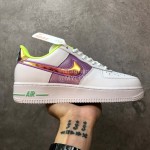 Nike Air Force 1 Pastel White Multicolour Sneakers For Men And Women