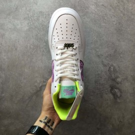 Nike Air Force 1 Pastel White Multicolour Sneakers For Men And Women