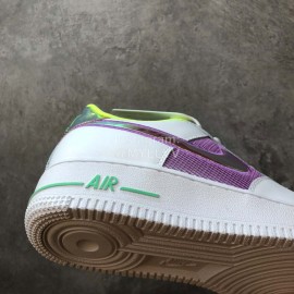 Nike Air Force 1 Pastel White Multicolour Sneakers For Men And Women