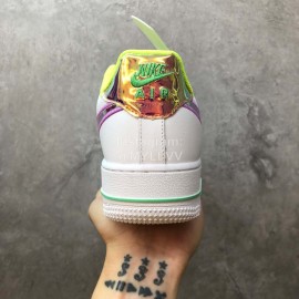 Nike Air Force 1 Pastel White Multicolour Sneakers For Men And Women