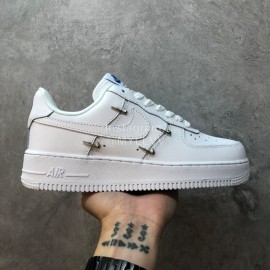 Nike White Thick Soles Casual Shoes For Men And Women 