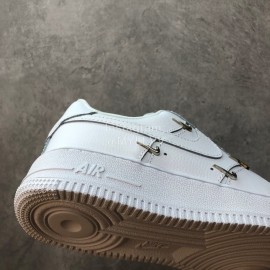 Nike White Thick Soles Casual Shoes For Men And Women 