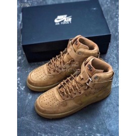 Nike Air Force 1 Fashion High Top Sneakers For Men And Women Brown