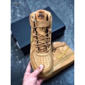 Nike Air Force 1 Fashion High Top Sneakers For Men And Women Brown