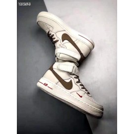 Nike Air Force 1 Fashion High Top Sneakers For Men And Women Coffee