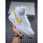 Nike Air Force 1 Fashion High Top Sneakers For Men And Women Yellow