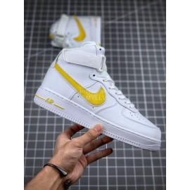 Nike Air Force 1 Fashion High Top Sneakers For Men And Women Yellow