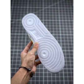 Nike Air Force 1 Fashion High Top Sneakers For Men And Women Yellow