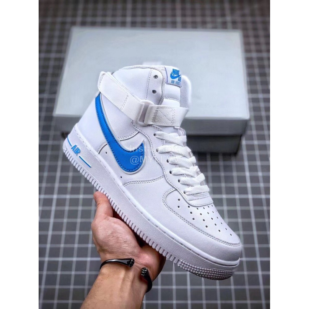 Nike Air Force 1 Fashion High Top Sneakers For Men And Women Blue