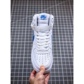 Nike Air Force 1 Fashion High Top Sneakers For Men And Women Blue