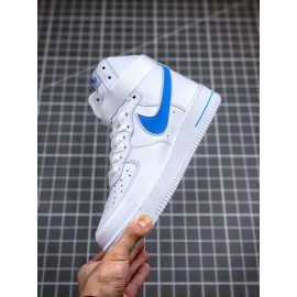 Nike Air Force 1 Fashion High Top Sneakers For Men And Women Blue