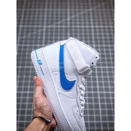 Nike Air Force 1 Fashion High Top Sneakers For Men And Women Blue