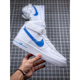 Nike Air Force 1 Fashion High Top Sneakers For Men And Women Blue