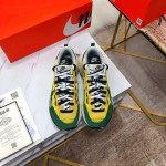 Sacai Co Branded Nike Dnoble Swoosh Logo Sneakers For Men And Women Yellow