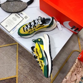 Sacai Co Branded Nike Dnoble Swoosh Logo Sneakers For Men And Women Yellow