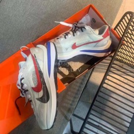 Sacai Co Branded Nike Dnoble Swoosh Logo Sneakers For Men And Women Gray
