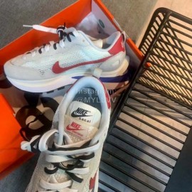 Sacai Co Branded Nike Dnoble Swoosh Logo Sneakers For Men And Women Gray