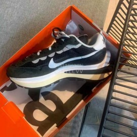 Sacai Co Branded Nike Dnoble Swoosh Logo Sneakers Black For Men And Women