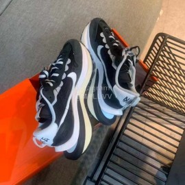 Sacai Co Branded Nike Dnoble Swoosh Logo Sneakers Black For Men And Women