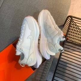 Sacai Co Branded Nike Dnoble Swoosh Logo Sneakers For Men And Women White