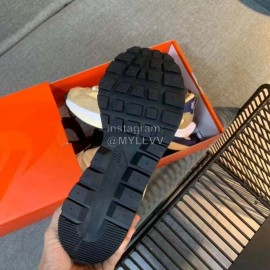 Sacai Co Branded Nike Dnoble Swoosh Logo Sneakers Yellow For Men And Women