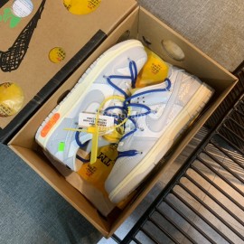 Nike Sb Dunk Off White Sneakers For Men And Women Navy