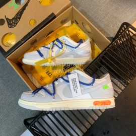 Nike Sb Dunk Off White Sneakers For Men And Women Navy