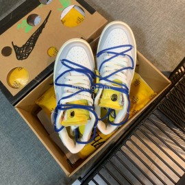 Nike Sb Dunk Off White Sneakers For Men And Women Navy