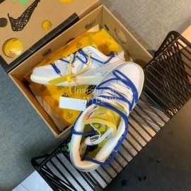 Nike Sb Dunk Off White Sneakers For Men And Women Navy