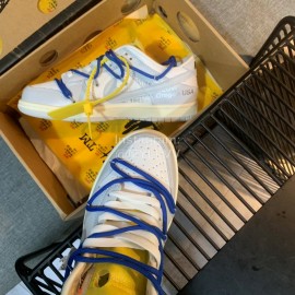 Nike Sb Dunk Off White Sneakers For Men And Women Navy