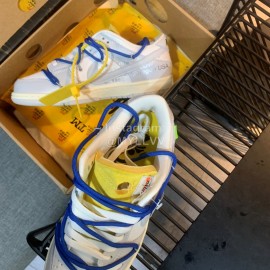 Nike Sb Dunk Off White Sneakers For Men And Women Navy