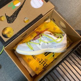 Nike Sb Dunk Off White Sneakers For Men And Women Yellow
