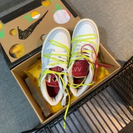 Nike Sb Dunk Off White Sneakers For Men And Women Yellow
