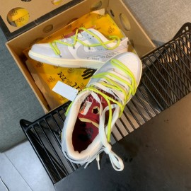 Nike Sb Dunk Off White Sneakers For Men And Women Yellow