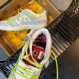 Nike Sb Dunk Off White Sneakers For Men And Women Yellow