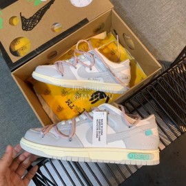 Nike Sb Dunk Off White Sneakers For Men And Women Pink