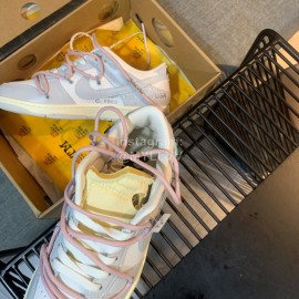 Nike Sb Dunk Off White Sneakers For Men And Women Pink