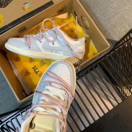 Nike Sb Dunk Off White Sneakers For Men And Women Pink