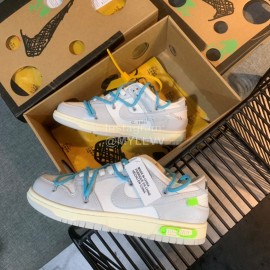 Nike Sb Dunk Off White Sneakers For Men And Women Blue