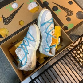 Nike Sb Dunk Off White Sneakers For Men And Women Blue