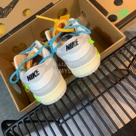 Nike Sb Dunk Off White Sneakers For Men And Women Blue