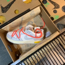 Nike Sb Dunk Off White Sneakers For Men And Women Orange