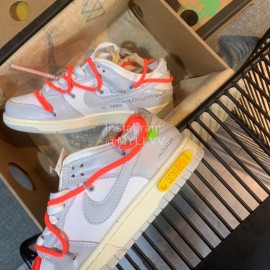 Nike Sb Dunk Off White Sneakers For Men And Women Orange