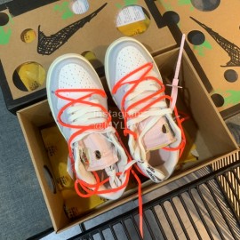 Nike Sb Dunk Off White Sneakers For Men And Women Orange