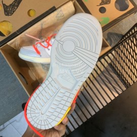 Nike Sb Dunk Off White Sneakers For Men And Women Orange