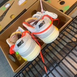 Nike Sb Dunk Off White Sneakers For Men And Women Orange