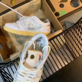 Nike Sb Dunk Off White Sneakers For Men And Women White