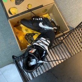 Nike Sb Dunk Off White Sneakers For Men And Women Black