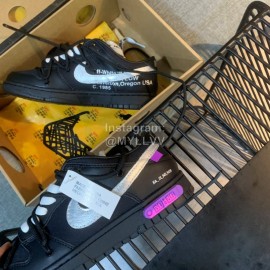 Nike Sb Dunk Off White Sneakers For Men And Women Black