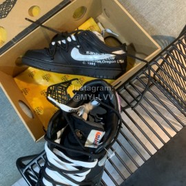 Nike Sb Dunk Off White Sneakers For Men And Women Black